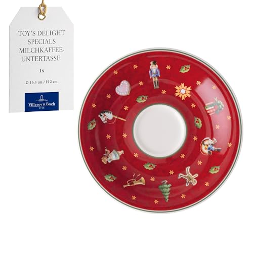 Villeroy & Boch ??? Toy's Delight Specials Espresso Saucer, Saucer for Espresso Cups, Small Porcelain Plate with Christmas Motif, Plate for Biscuits, 12 cm ??, Dishwasher-Safe, Microwave-Safe
