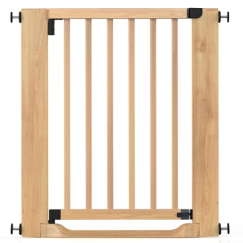 Safetots Wooden Heritage Flat Step Gate, Natural, 71cm - 79cm, Pressure Fit