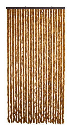 VERDELOOK Chenille Sun Curtain 120 x 230 cm, Bronze, Threads: 27