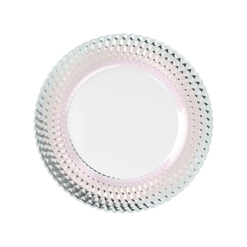 Villeroy & Boch ??? Boston Pearl Charger Plate, Multicoloured Shimmering, Dishwasher-Safe, Glass Plate for Table Decoration & Serving, Coloured Glass, Crystal Glass