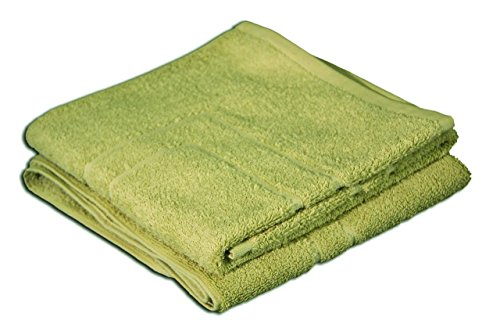 G??zze - Bath Mat, Set of 2, 100% Cotton, 50 x 70 cm - Lime