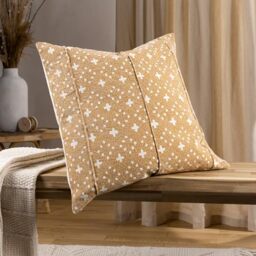 Yard Helm Organic Look Cotton Feather Filled Cushion - Twin Pack