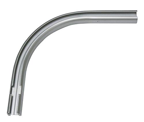 Gardinia 12/13cm White Aluminium 90° Angle Left 1 Track Curtain Rail Elbow