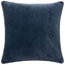 Yard Heavy Chenille Polyester Filled Cushion (Navy, 50 x 50 cm)