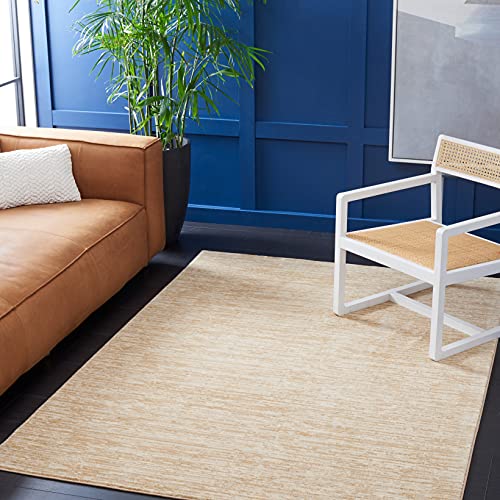 Safavieh Modern Rug for Living Room, Dining Room, Bedroom, Vision Collection, Short Pile, in Beige, 122 X 183 cm