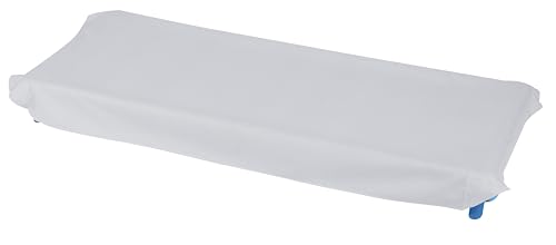 ANDY & HELEN - Fitted Sheet for Nursery Bed with Elasticated Corners for a Total Fit Standard Sizes 65 x 140 cm, 100% Cotton, Grey