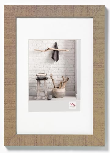 walther design Picture Frame Beige 13 x 18 cm with PassepArtout, Home Wooden Frame HO318C