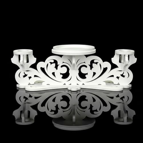 Magik Life Unity Candle Holder-Unity Candle Stand-Unity Candle-Pillar Candle Holder-Wedding Gift -Ceremony Decoration-Wedding Centerpiece (Big)