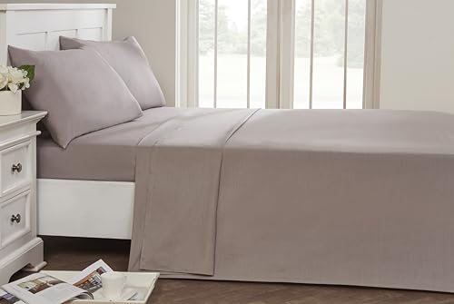 Rapport Home 56 Pick Non Iron Flat Sheet - Kingsize Flat Sheet Grey