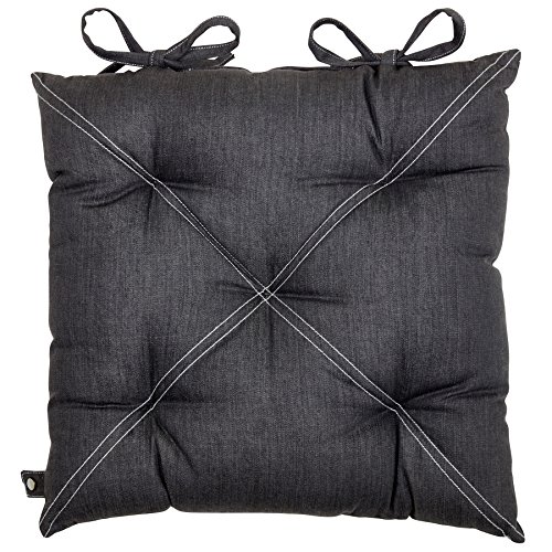 Pignut Minsmere Silver Seat Cushion, Cotton, 40 x 40 x 8 cm