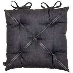 Pignut Minsmere Silver Seat Cushion, Cotton, 40 x 40 x 8 cm