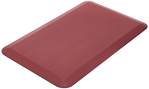NewLife by GelPro Anti-Fatigue Designer Comfort Kitchen Floor Mat, 20x32???, Cranberry Stain Resistant Surface with 3/4??? Thick Ergo-Foam Core for Health and Wellness