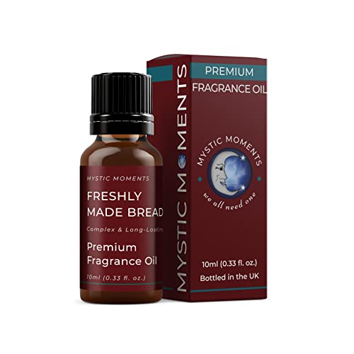 Mystic Moments - Freshly Made Bread Fragrance Oil - 10ml - Freshly Made Bread notes create a warm baked bread scent for candles, soaps, wax melts and diffusers.