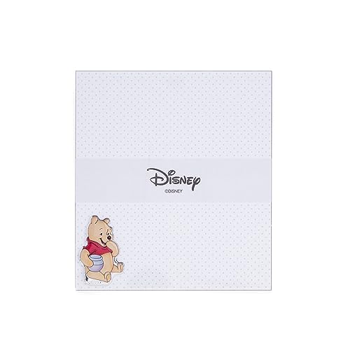 Valenti&Co - Disney Baby - Winnie The Pooh - Table Photo Frame in Plexiglass with Silver 3D Applications in Colours, Ideal as a Gift for Children's Bedroom Decoration (20 x 18 cm)