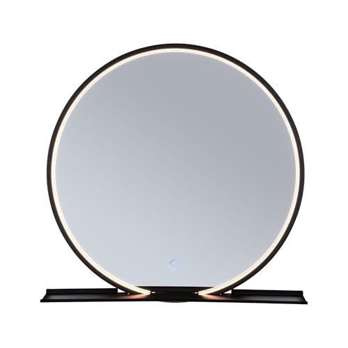 Paulmann 71090 LED Illuminated Mirror Miro IP44 Tunable White 160lm 230V 10.5W LED Mirror, Black matt Bathroom luminaire