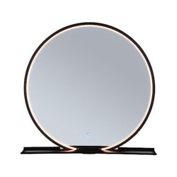 Paulmann 71090 LED Illuminated Mirror Miro IP44 Tunable White 160lm 230V 10.5W LED Mirror, Black matt Bathroom luminaire