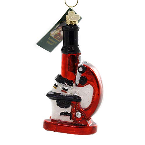 Old World Christmas Doctor Tools Glass Blown Ornaments for Christmas Tree Microscope