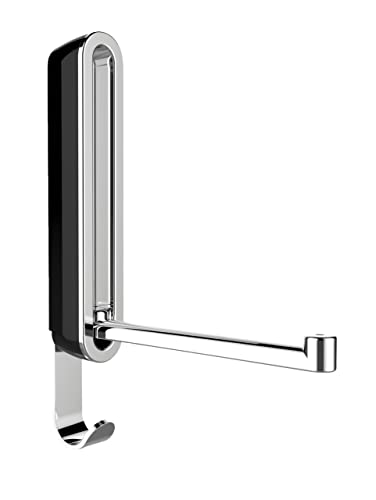 WENKO Sigma Premium Folding Hook Night Black Wall Hook Coat Hook Black