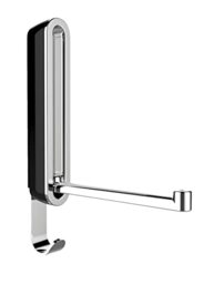 WENKO Sigma Premium Folding Hook Night Black Wall Hook Coat Hook Black