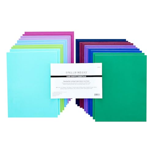 Cool Tones Pop-Up Die Cutting Foam Sheets - 10 Pack