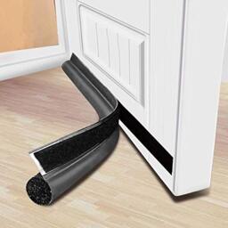 Ram® Black Large Door Draft Excluder Draught Window Insulation Draft Excluder 95CM