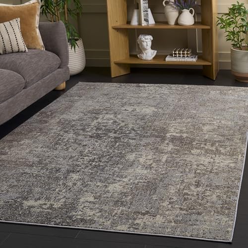 Safavieh Contemporary Rug for Living Room, Dining Room, Bedroom - Madison Collection, Short Pile, in Grey and Beige, 160 X 229 cm