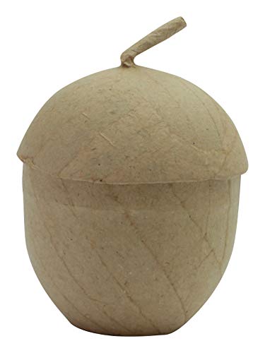 D??copatch - Ref BT063C - Small Acorn Box - Papier Mach?? Object to Decorate - 6.5 x 6.5 x 9cm - Decorate with D??copatch Papers & PaperPatch Glue, Glitter, Paints