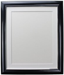FRAMES BY POST Soda Picture Photo Frame, Plastic, Charcoal with White Mount, 30 x 24 Image Size 24 x 16 Inch