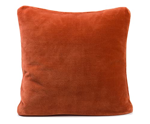 Gözze - Premium Cashmere Feel Cushion Covers, Set of 2, 500 g/m², 50 x 50 cm - Cinnamon