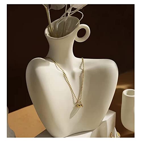 KatoonX Female Form Body Shape Vase for Flowers Home Decor White