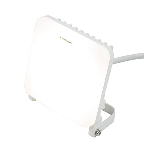 BLAUPUNKT LED Floodlight – Outdoor Security Light – Flood Beam Flood Light – Water Resistance IP65 – 50W – Modern Design – 4000 Lumens – Flicker Free – White – Natural White 4000K – Beam Angle 120°