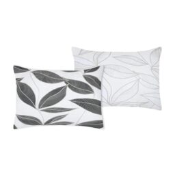 STOF - Pillowcase Bag - Size 50 x 70 cm - Quality Cotton Percale - 100% Oeko-Tex Certified Cotton - Black - White - Matisse Model - Bed Linen - Modern - Zen