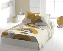 Home Linge Passion - 4-Piece Bedding Set, 100% Cotton, 57 Threads/cm², 240 x 300 cm, Lonsdale Ochre