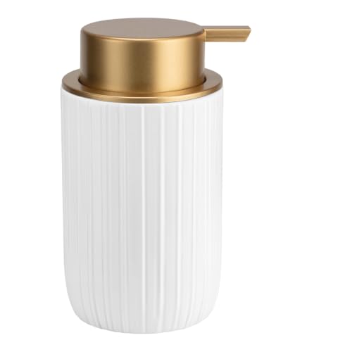 Soap Liquid Dispenser Ceramic with Easy-to-Press Pump Hand Liquid Dispenser (Can't Foam) for Shampoo Bathroom Countertop 13.5 oz