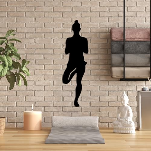 Stylish Black Decorative Metal Wall Accessory, 18 x 60 cm, 100% Metal, 1.5 mm Thickness, Perfect for Modern Home Decor & Unique Wall Art