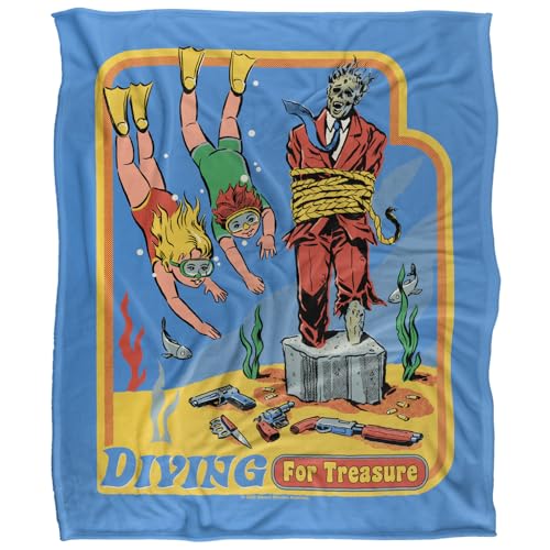 Steven Rhodes Diving For Treasure Silky Touch Super Soft Throw Blanket 152 X 127 Cm