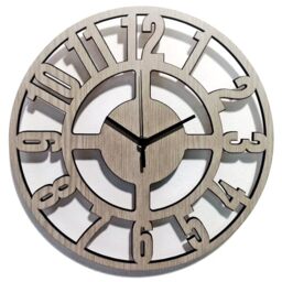 Instant Karma Clocks - Light Wood Geometric Wall Clock – Minimalist Design – Silent Non-Ticking Decor – Handmade Gift for Modern Home