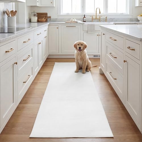 Safavieh Boho Rug Living Room, Dining Room, Bedroom - Machine Washable and Non Slip - Loft Collection, Short Pile, in Ivory, 155 X 228 cm