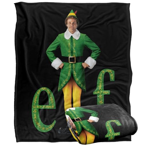 LOGOVISION Elf Big Logo Silky Touch Super Soft Throw Blanket 152 X 127 Cm
