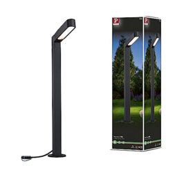 Paulmann Plug & Shine LED Bollard light Ito Single Light Vertical alignment IP65 3000K 6W Anthracite 94547