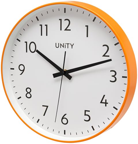 Unity Fradley 30cm Wall Clock - Orange