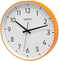 Unity Fradley 30cm Wall Clock - Orange