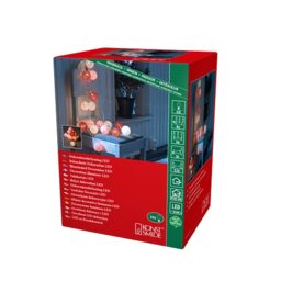 Konstsmide Fairy Lights LED String Lights Indoor 16 Cotton Ball String Lights Wedding Party Home Christmas Decoration