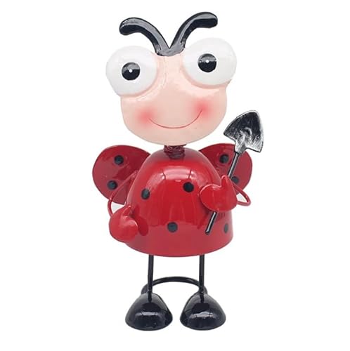 Lesser & Pavey Standing Ladybird Garden Ornaments - Lovely Gardening Gifts For Women & Men - Designed By Bright Eyes - Decorations For Any Garden