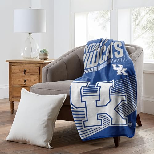 "Northwest NCAA Officially Licensed Kentucky Wildcats 60"" x 80"" Microfiber Throw Blanket"