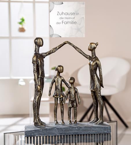 Casablanca Sculpture Protective Hands, Resin, Bronze, Antique Finish, 30 x 26 x 9 cm