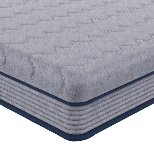 Feonase Double Mattresses – 9 Inch Pocket Spring Mattress with Breathable 3D Knitted Cover, Medium Firm, Quiet Motion Control, Supportive Design, Vacuum Packed for Easy Delivery, Grey