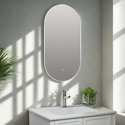 Keenware KBM-366 Orion Oval LED Backlit Bathroom Mirror
