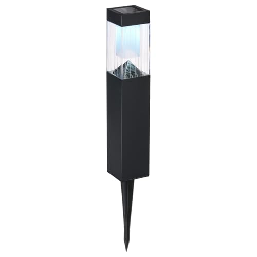 Grundig 1 Piece Solar Garden Light - Solar Powered Garden Light - Solar Light - Garden Torches - LED Outdoor Lights - Black
