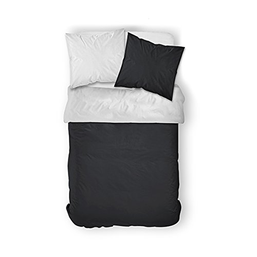 TODAY Duvet Set, Polyester, Black/White, 220 x 240 cm